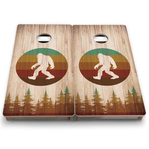 Bigfoot Circle - Mini or Vacation Size Cornhole Boards by Cornhole Solutions, custom cornhole board detail photo 5