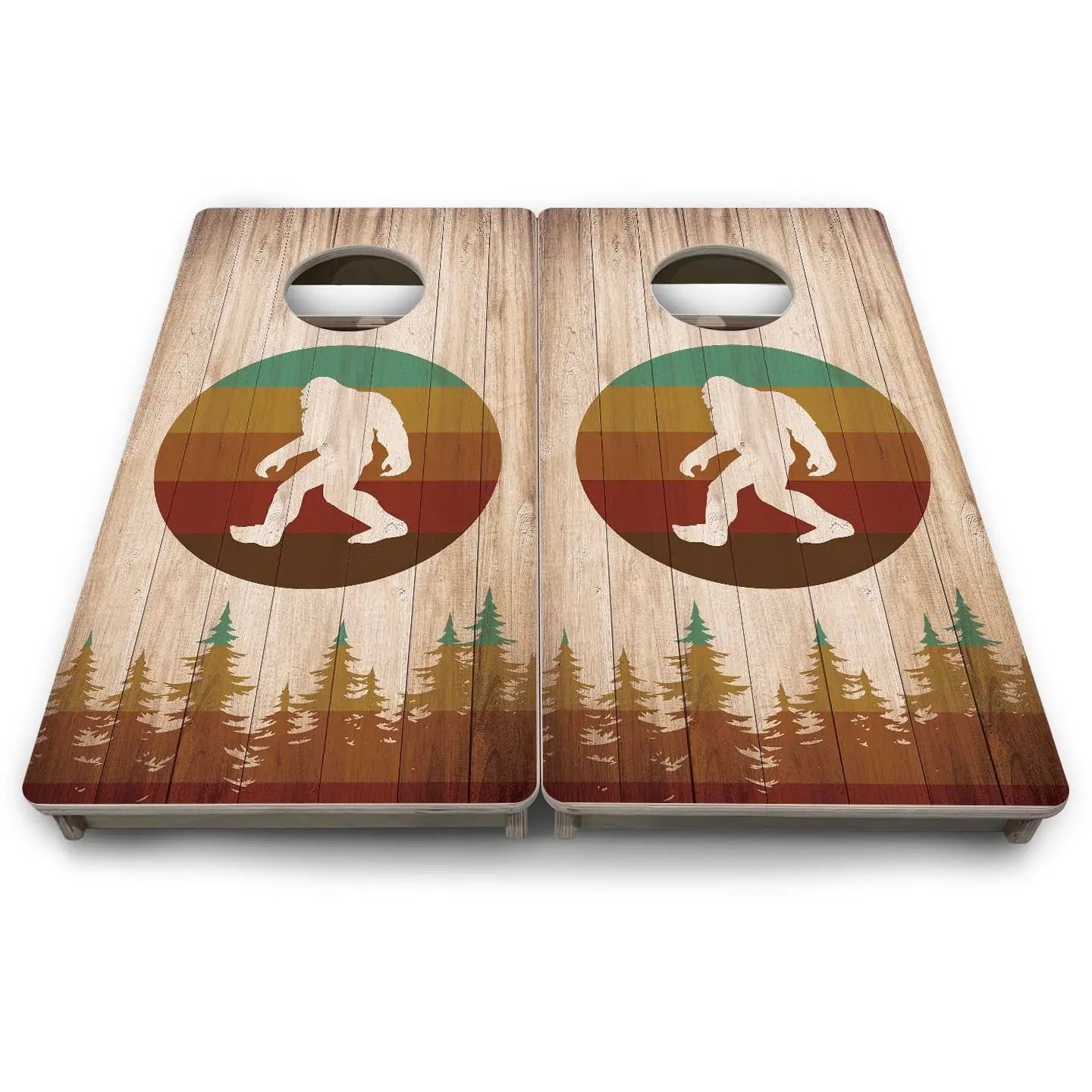 Bigfoot Circle - Mini or Vacation Size Cornhole Boards by Cornhole Solutions, custom cornhole board detail photo 7