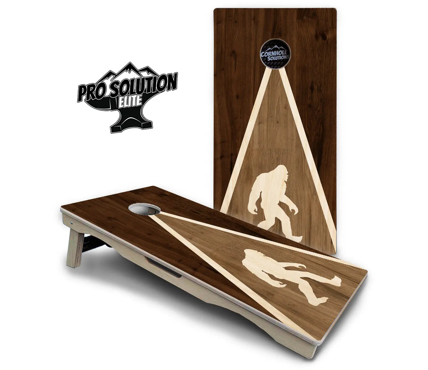 Bigfoot Triangle Cornhole Boards - Pro Solution Elite Series by Cornhole Solutions, custom cornhole board detail photo 2