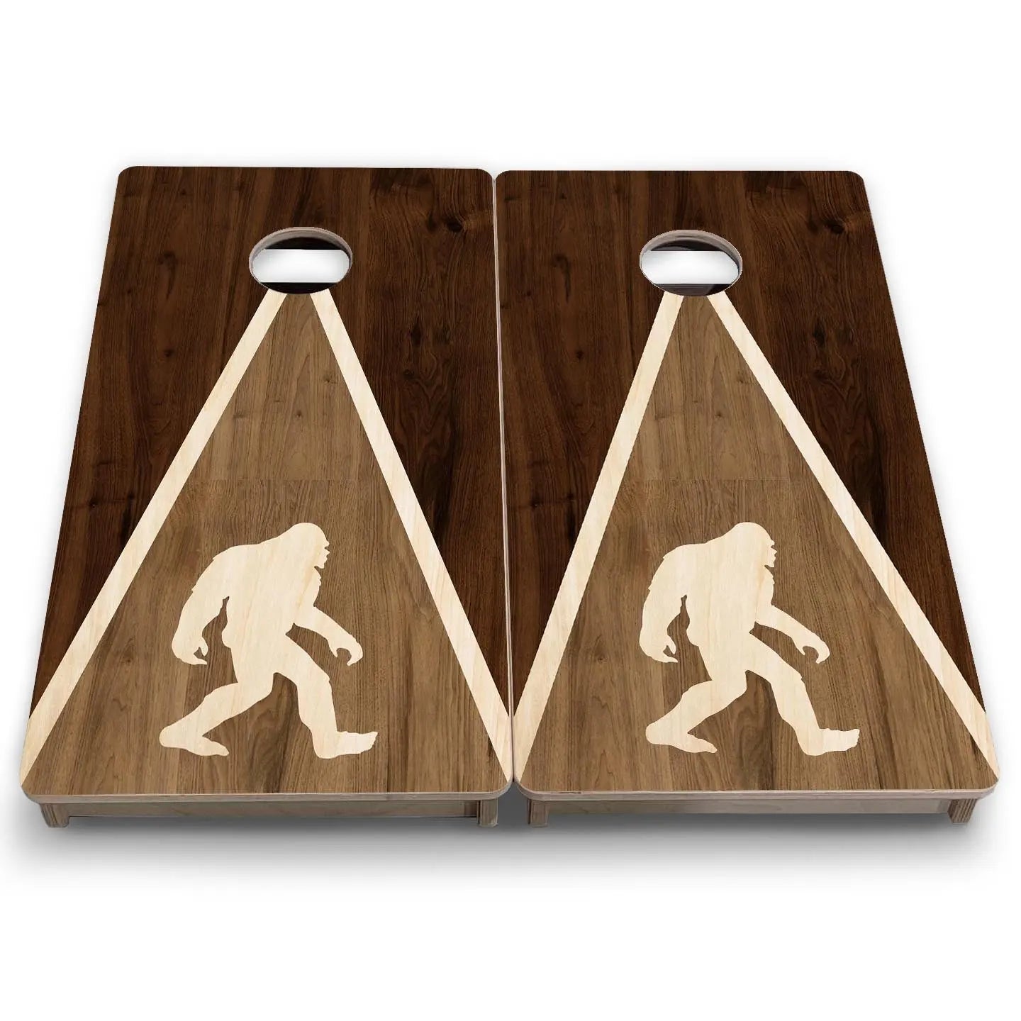 Bigfoot Triangle - Mini or Vacation Size Boards by Cornhole Solutions, custom cornhole board detail photo 5