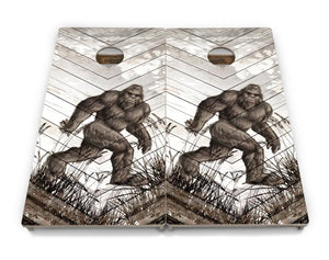Bigfoot Whitewash Cornhole Boards - Professional Tournament Series by Cornhole Solutions, custom cornhole board detail photo 4