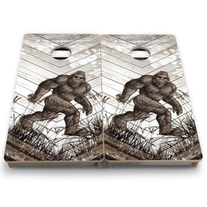 Bigfoot Whitewash - Mini and Vacation Size Boards by Cornhole Solutions, custom cornhole board detail photo 7