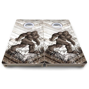 Bigfoot Whitewash - Mini and Vacation Size Boards by Cornhole Solutions, custom cornhole board detail photo 8