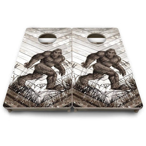 Bigfoot Whitewash - Mini and Vacation Size Boards by Cornhole Solutions, custom cornhole board detail photo 9