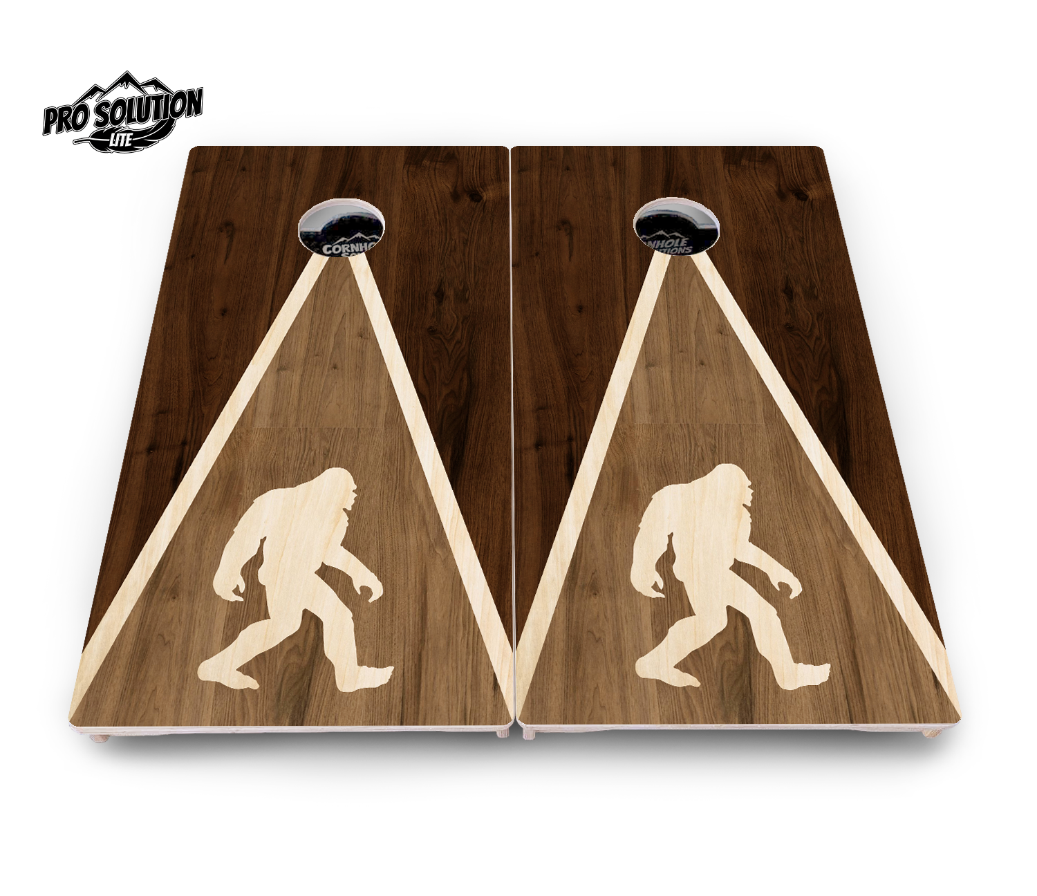 Bigfoot Triangle Cornhole Boards - Pro Solution Lite Series by Cornhole Solutions, custom cornhole board detail photo 5