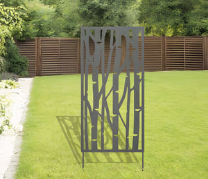 Birch Tree Metal Trellis/Privacy Screen