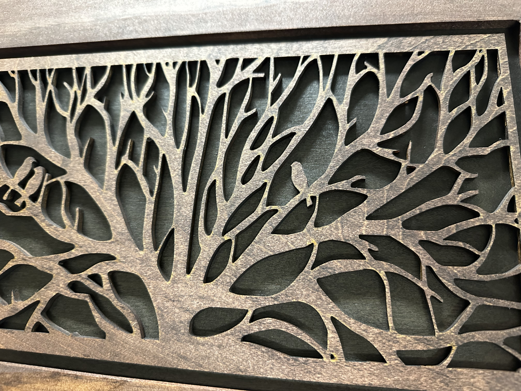 Birds in a Tree Gun Concealment Decor - Handcrafted Wooden Gun Cabinets - Gun Shelf Hidden Storage for Rifles, Shotguns, & Handguns - Quick Access Hid by Bellewood Designs