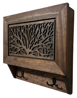 Birds in a Tree Gun Concealment Decor - Handcrafted Wooden Gun Cabinets - Gun Shelf Hidden Storage for Rifles, Shotguns, & Handguns - Quick Access Hid by Bellewood Designs