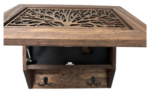 Birds in a Tree Gun Concealment Decor - Handcrafted Wooden Gun Cabinets - Gun Shelf Hidden Storage for Rifles, Shotguns, & Handguns - Quick Access Hid by Bellewood Designs