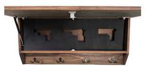 Birds in a Tree Large Gun Concealment Coat Rack - Handcrafted Wooden Gun Cabinets - Gun Shelf Hidden Storage for Rifles, Shotguns, & Handguns - Quick by Bellewood Designs