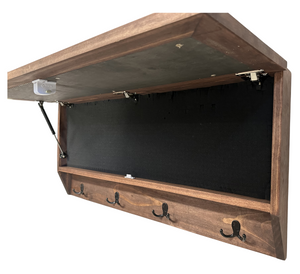 Birds in a Tree Large Gun Concealment Coat Rack - Handcrafted Wooden Gun Cabinets - Gun Shelf Hidden Storage for Rifles, Shotguns, & Handguns - Quick by Bellewood Designs