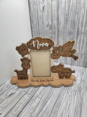 Birth Announcement Frame by EverLee Creations, Southern home decor detail photo 4