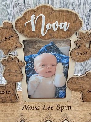 Birth Announcement Frame by EverLee Creations, Southern home decor detail photo 6