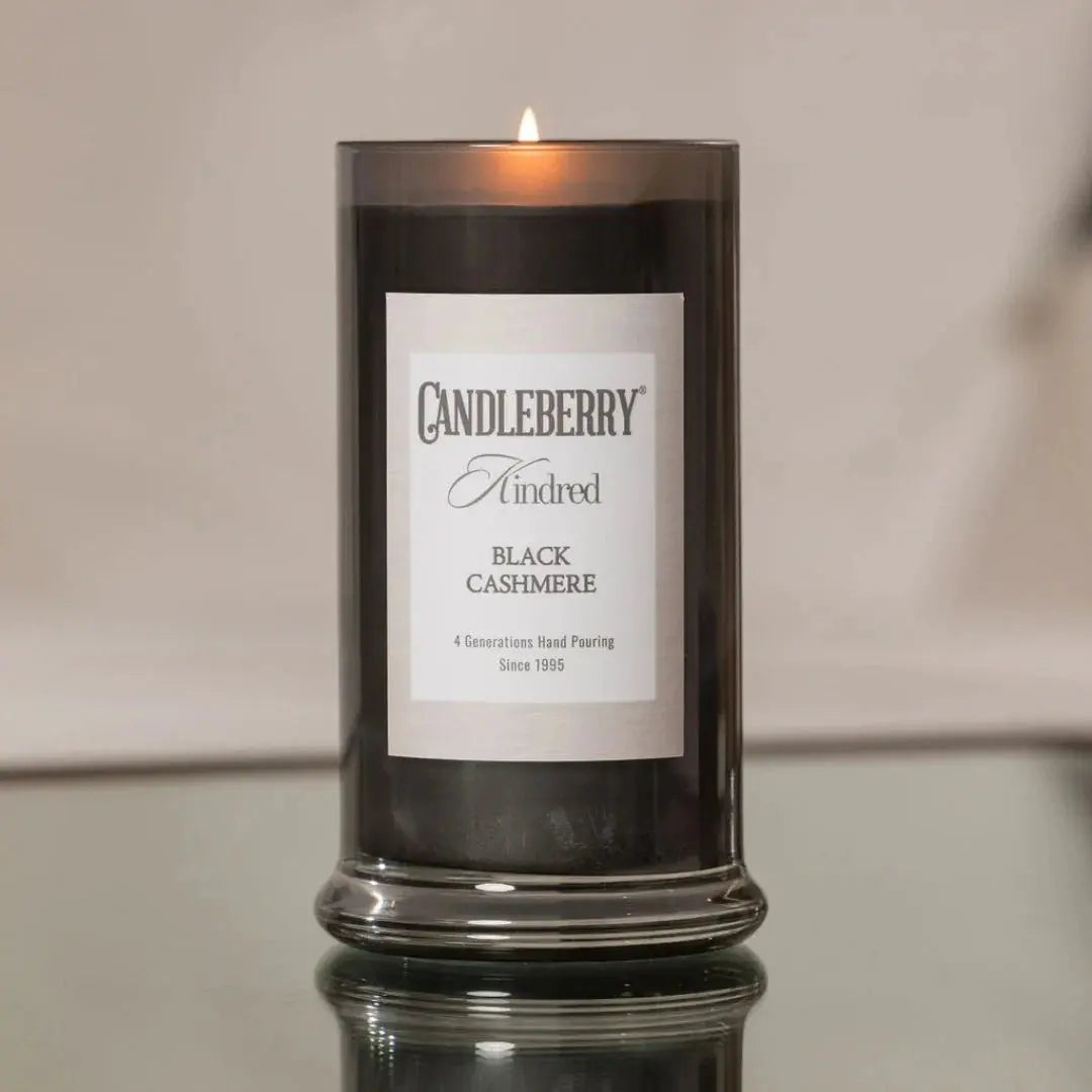 Black Cashmere™, Kindred, Large Jar Candle (Collective) by The Candleberry® Candle Company, scented candle detail photo 3