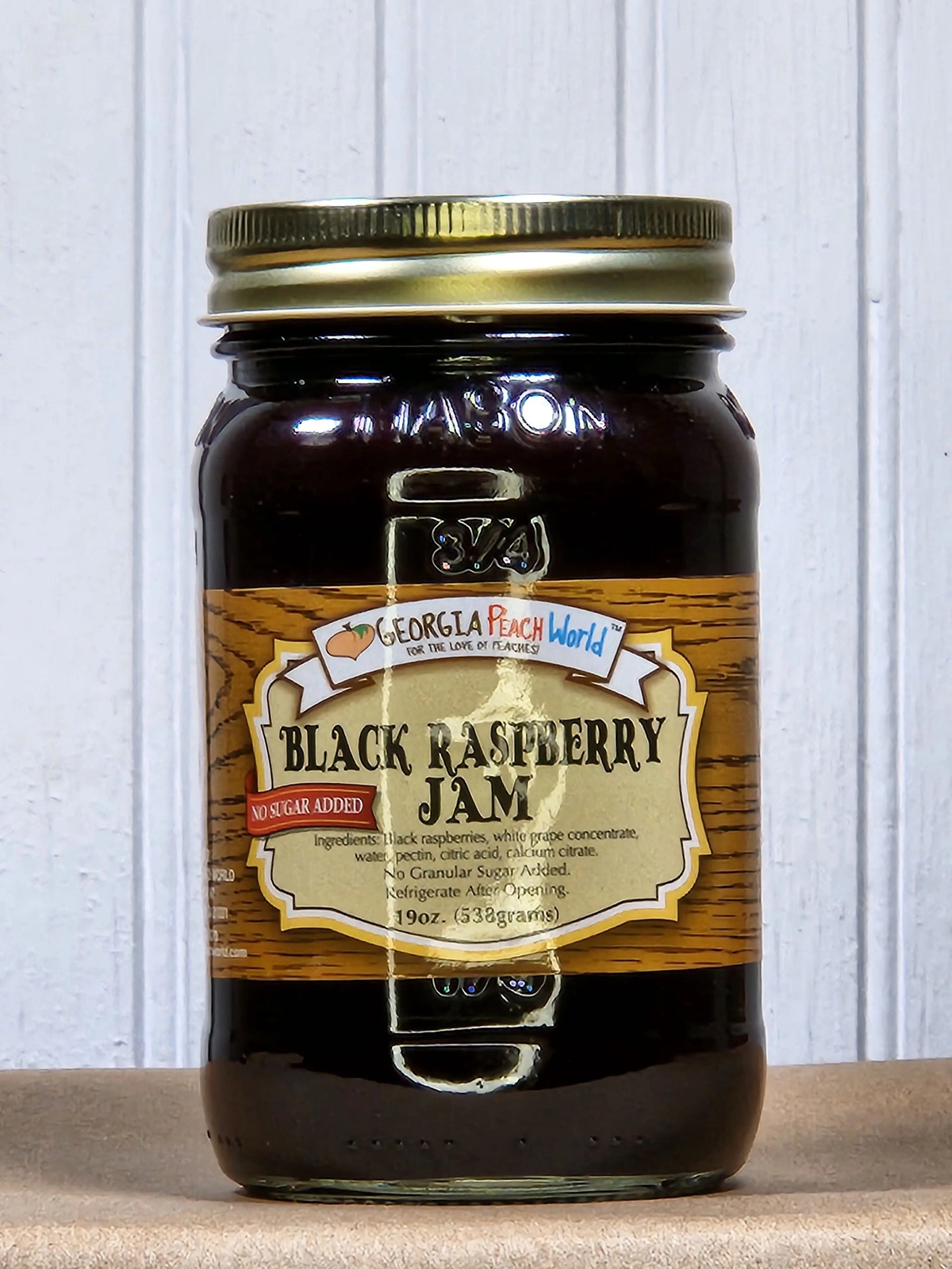 Black Raspberry Jam - No Sugar Added by Georgia Peach World, Southern food gift main product photo