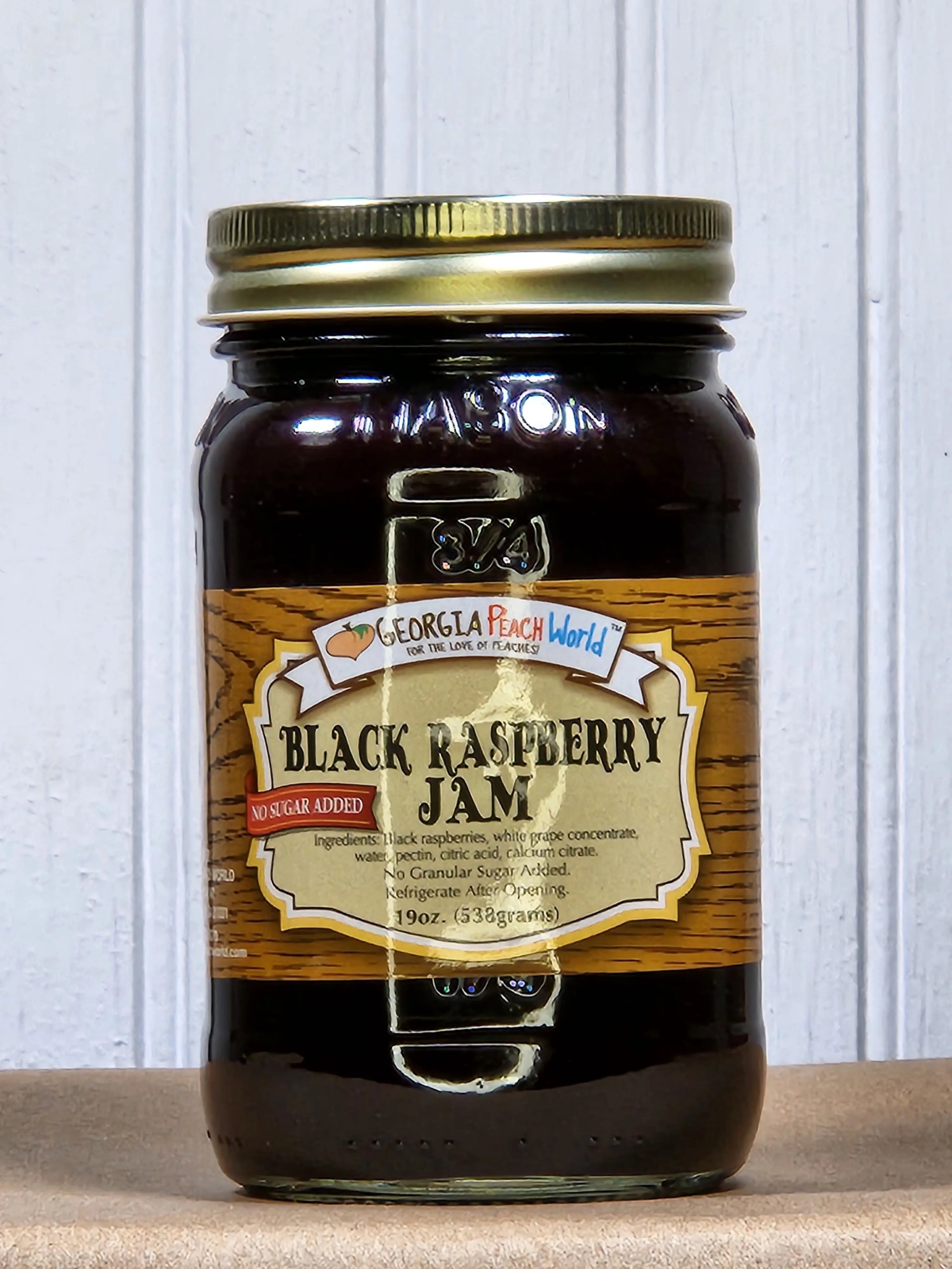 Black Raspberry Jam - No Sugar Added by Georgia Peach World, Southern food gift main product photo