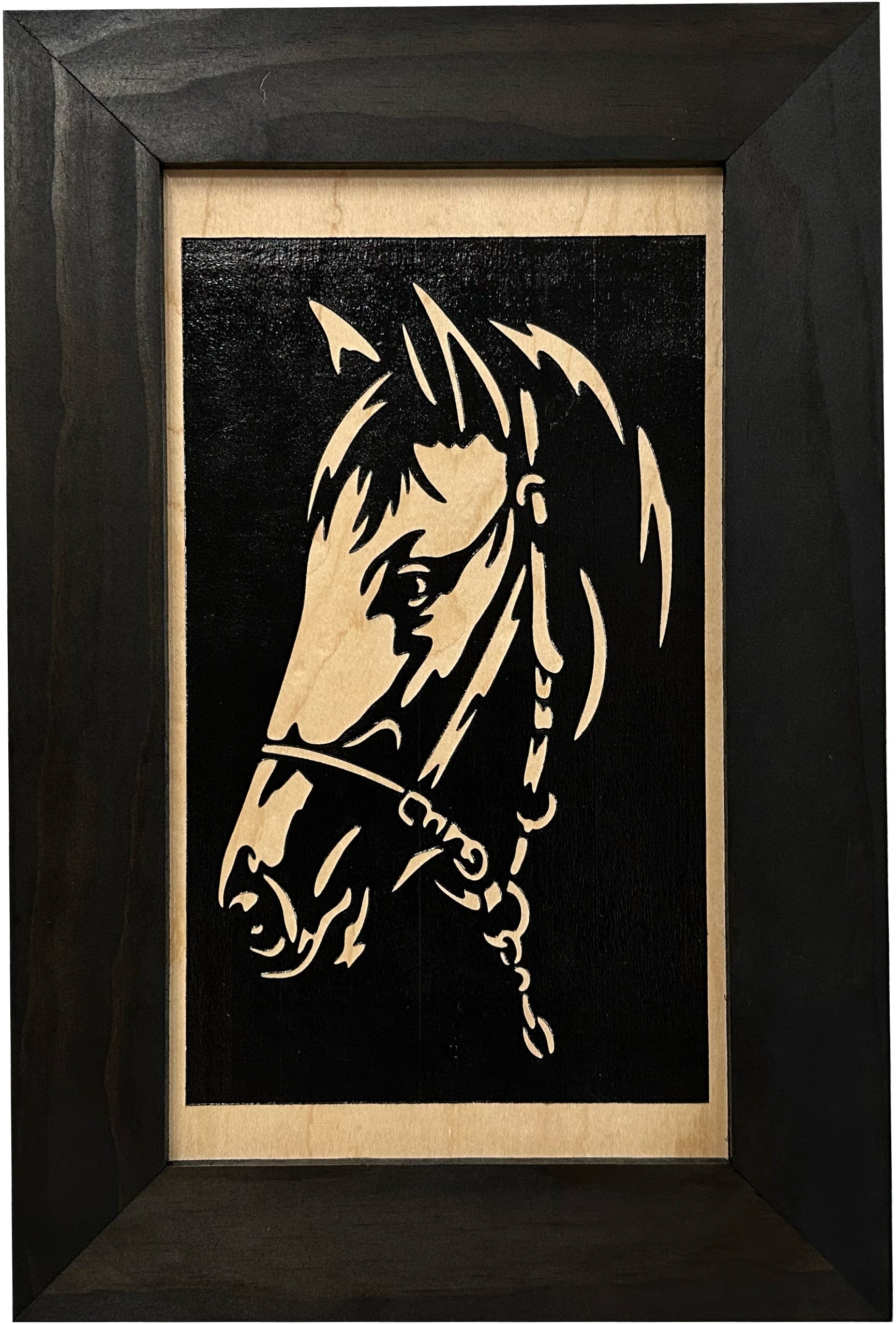 Horse Wall Art Gun Concealment Furniture - Handcrafted Hidden Gun Storage Wall Decor - Hidden Gun Shelf with Magnetic Lock for Quick Access by Bellewood Designs, Southern home
