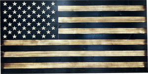 Large American Flag Gun Safe - Quick Access Hidden Gun Safe for Rifles, Shotguns, & Handguns - Gun Concealment Furniture with Magnetic Lock - Gun Self by Bellewood Designs