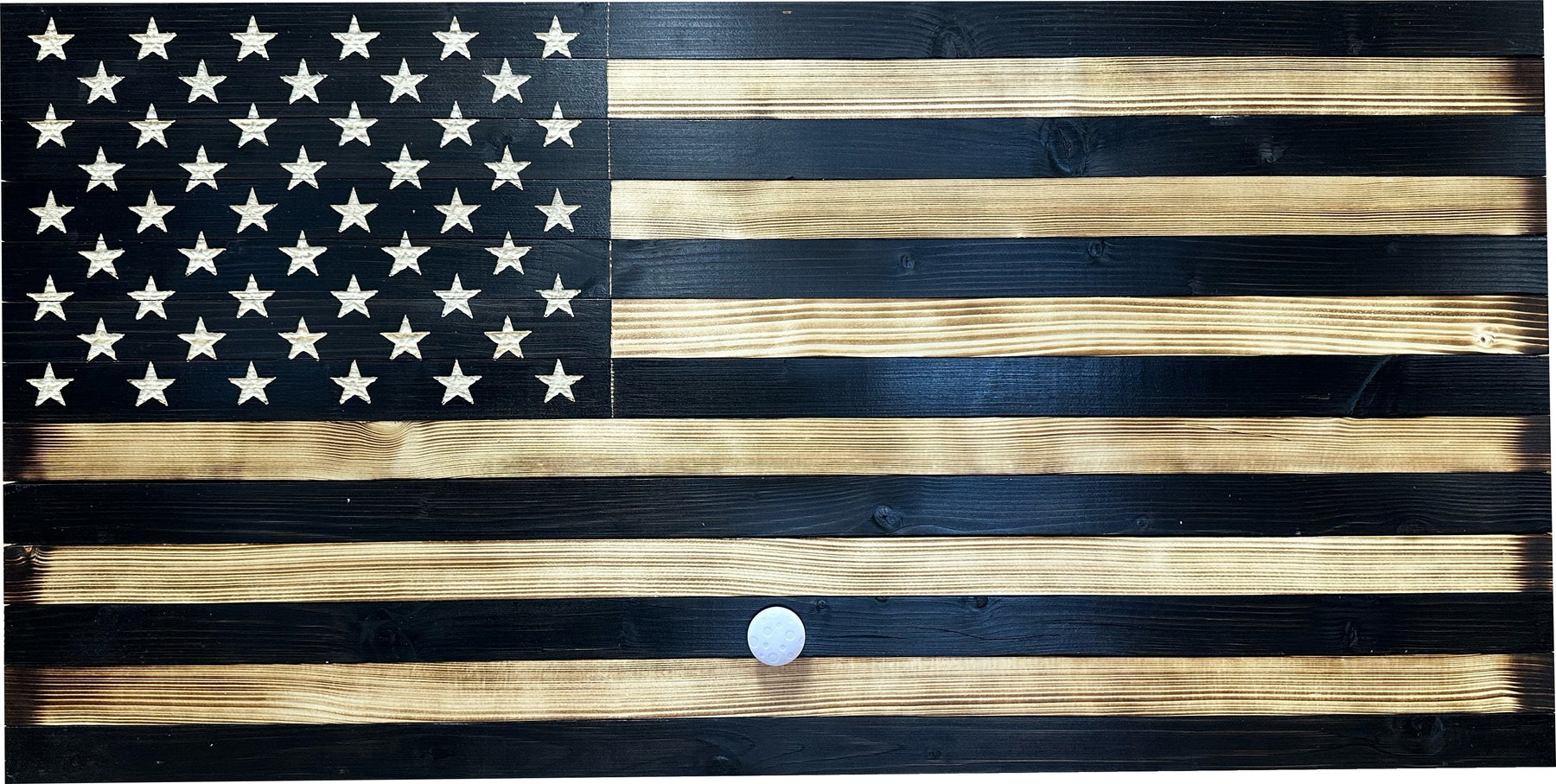 Large American Flag Gun Safe - Quick Access Hidden Gun Safe for Rifles, Shotguns, & Handguns - Gun Concealment Furniture with Magnetic Lock - Gun Self by Bellewood Designs