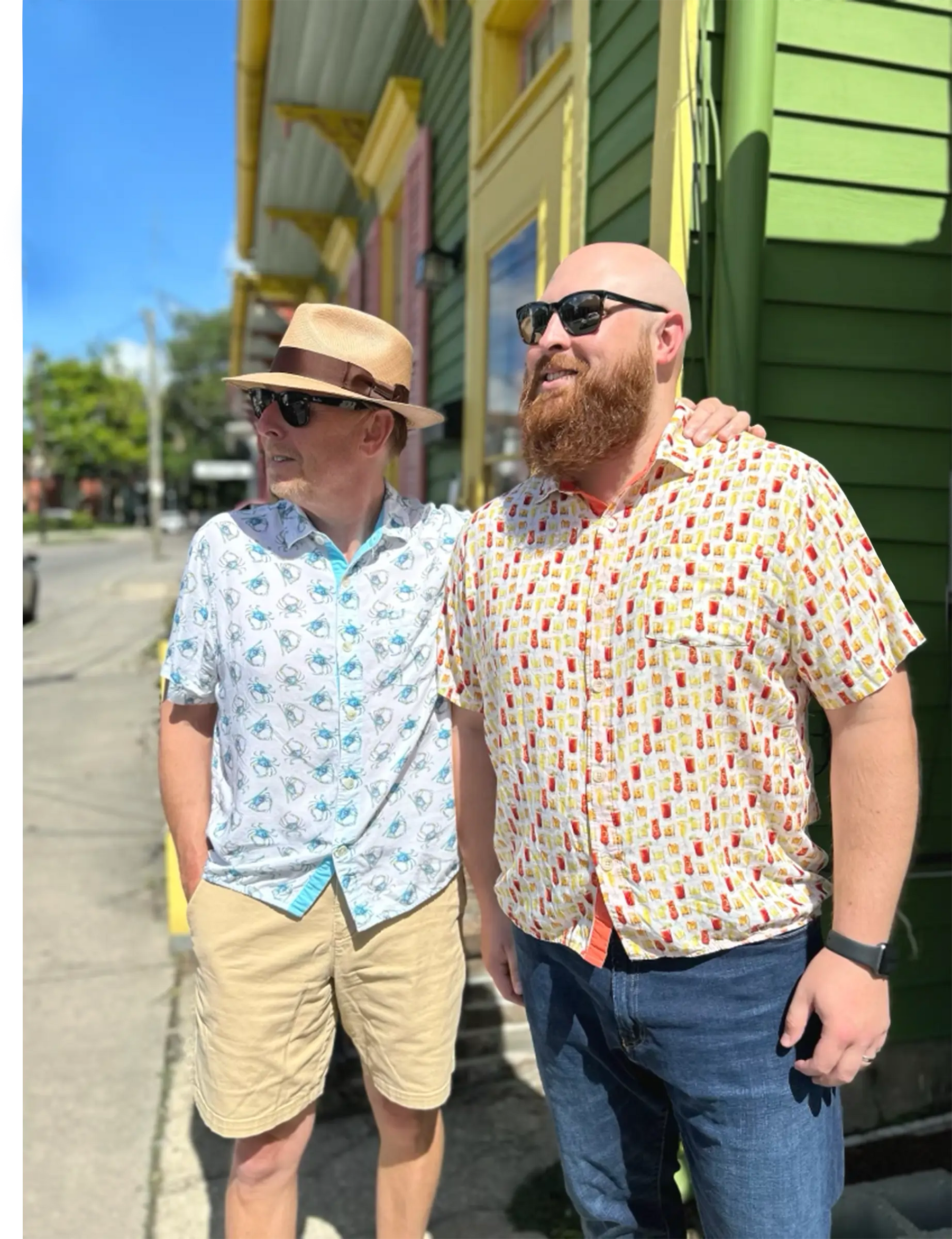Blue Crabs Men's Festival Shirt by Nola Tawk, Southern lifestyle apparel detail photo 7