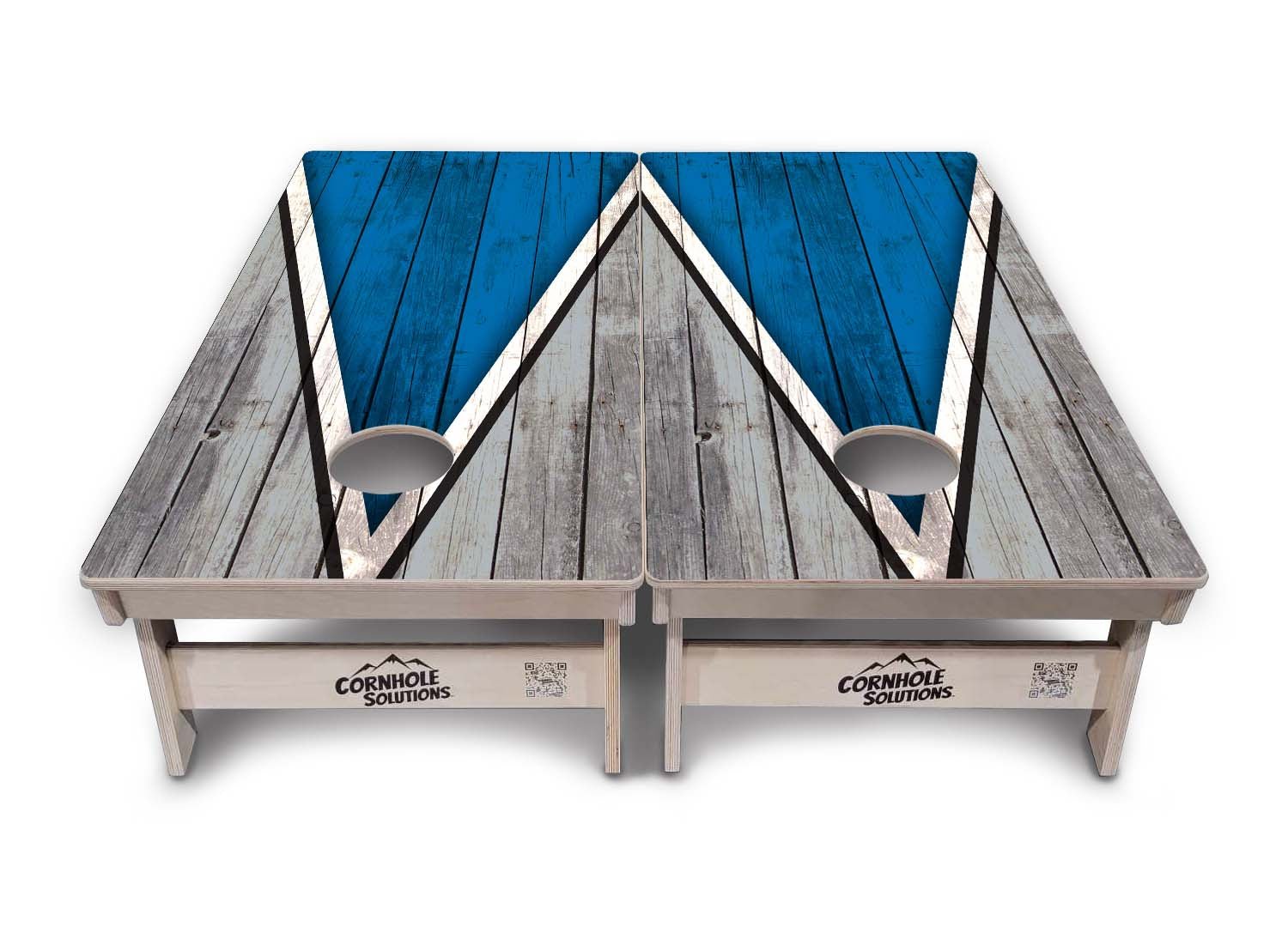 Team Color Triangle Cornhole Boards - Professional Tournament Series