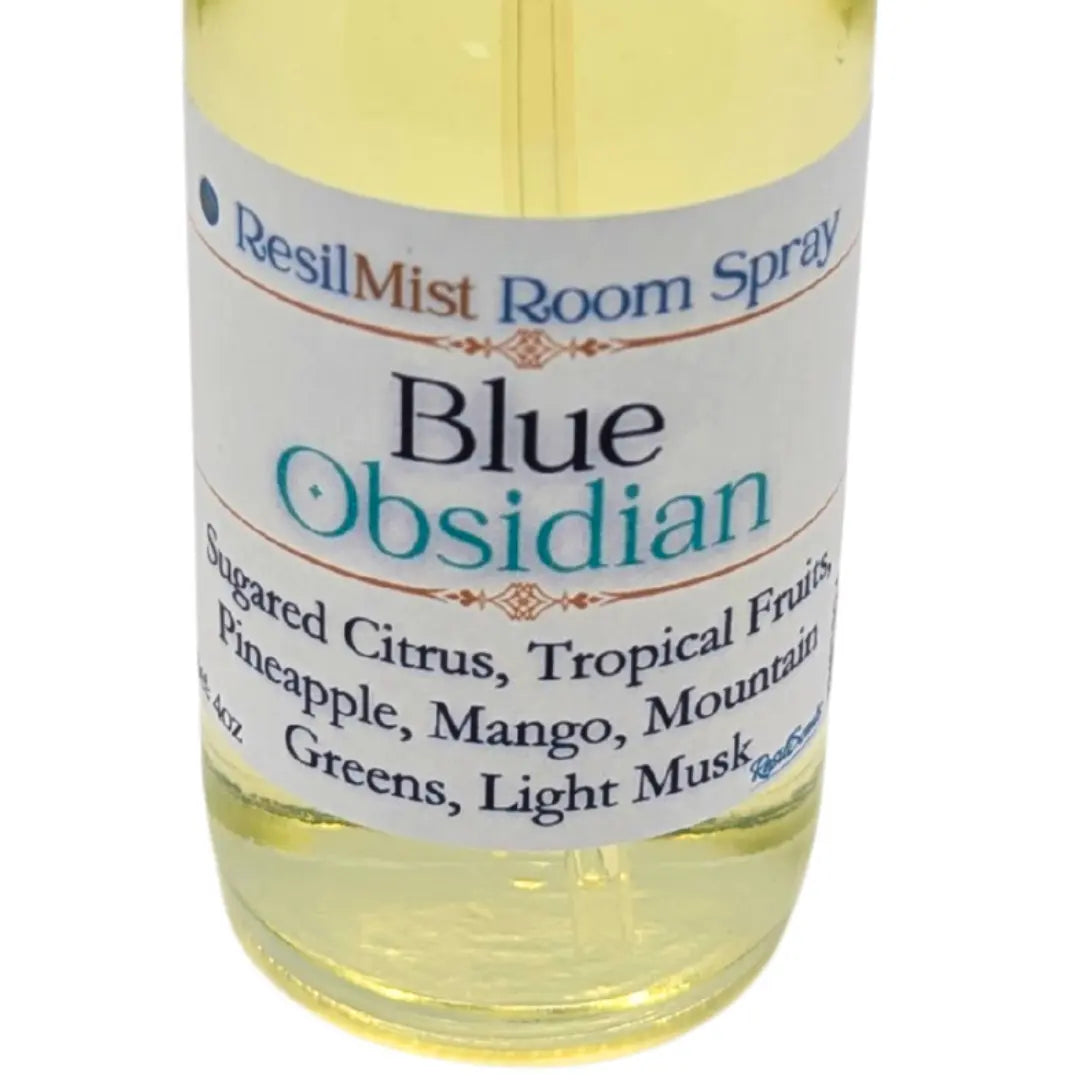 Blue Obsidian ResilMist™ Room Spray | Strong Grounded Focus – ResilScents™ by ResilScents, scented candle detail photo 2
