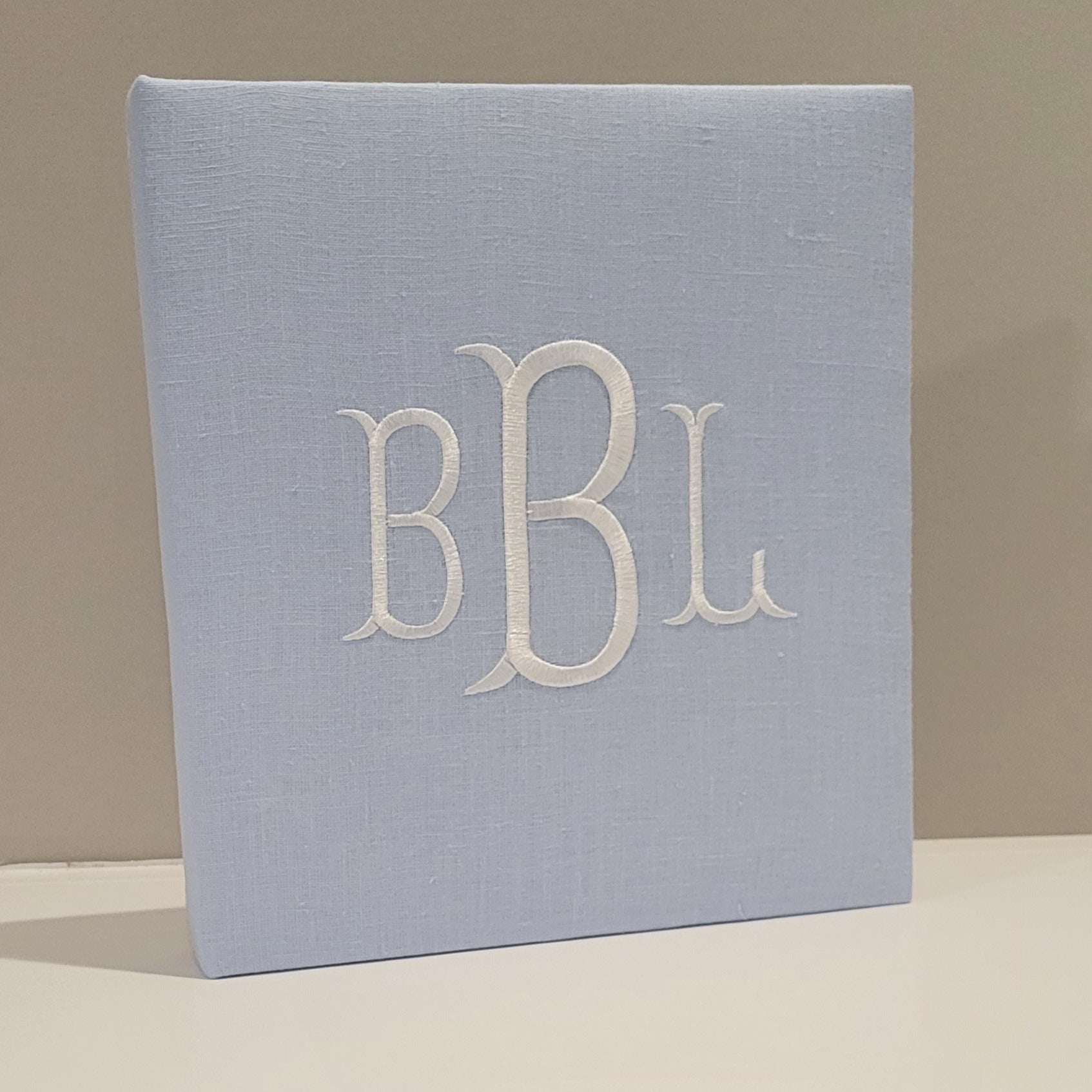 Baby Memory Book - Blue Linen (w/o Bow) by AP Creations in Tuscaloosa, paper gift detail photo 3