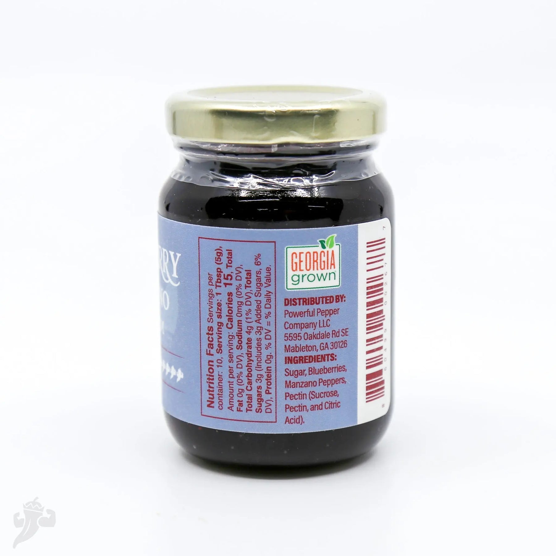 Blueberry Manzano Chili Jam by Powerful Pepper Company, Southern food gift detail photo 2