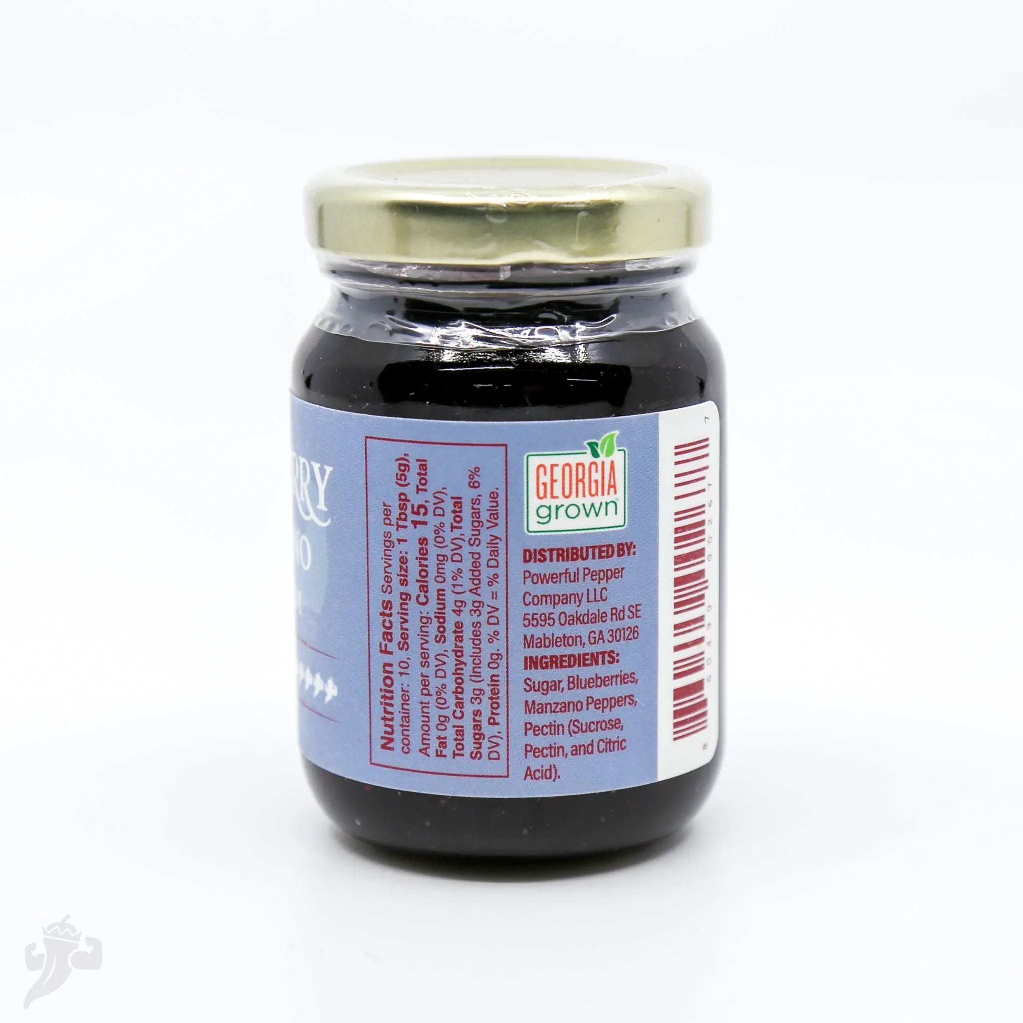 Blueberry Manzano Chili Jam by Powerful Pepper Company, Southern food gift detail photo 2