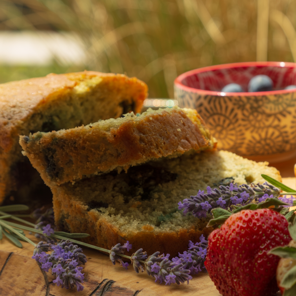 Blueberry & Lavender Bud Cake - Vegan by Two and a Half Irishmen - Traditional Irish Baking