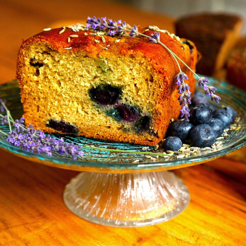 Blueberry & Lavender Bud Cake - Gluten Free by Two and a Half Irishmen - Traditional Irish Baking