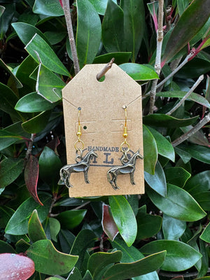Bone & Brass Earrings | Dark Academia Fantasy Jewelry Gift by Mushroom Lady Co, handmade jewelry detail photo 6