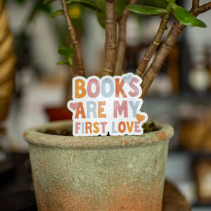 Books are my First Love - Sticker by Still Magnolia, vinyl decal detail photo 4