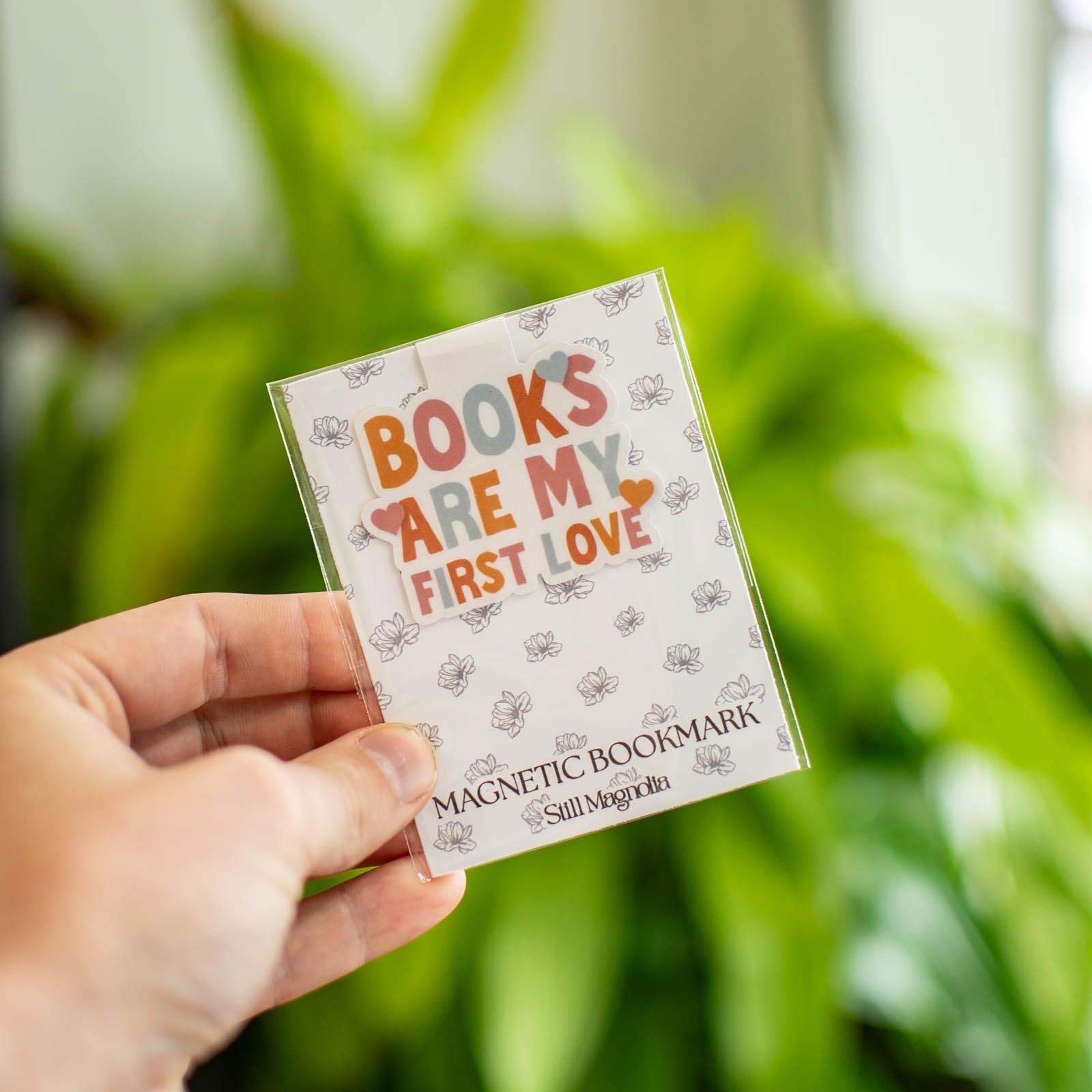 Books are my First Love - Magnetic Bookmark by Still Magnolia, Southern home decor detail photo 3