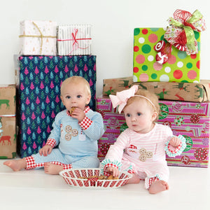 Boys Cookies For Santa Romper by Seven Lantern Lane, Southern lifestyle apparel detail photo 7