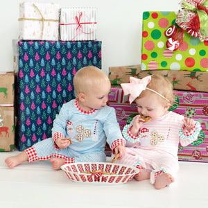 Boys Cookies For Santa Romper by Seven Lantern Lane, Southern lifestyle apparel detail photo 10