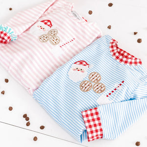 Boys Cookies For Santa Romper by Seven Lantern Lane, Southern lifestyle apparel detail photo 13