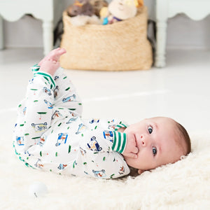 Boys Fairway Golf Romper by Seven Lantern Lane, Southern lifestyle apparel detail photo 13