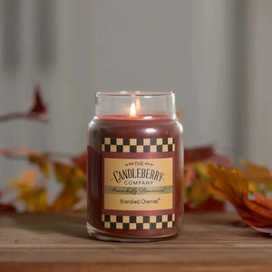 Brandied Cherries™, Large Jar Candle (Collective) by The Candleberry® Candle Company, scented candle detail photo 3