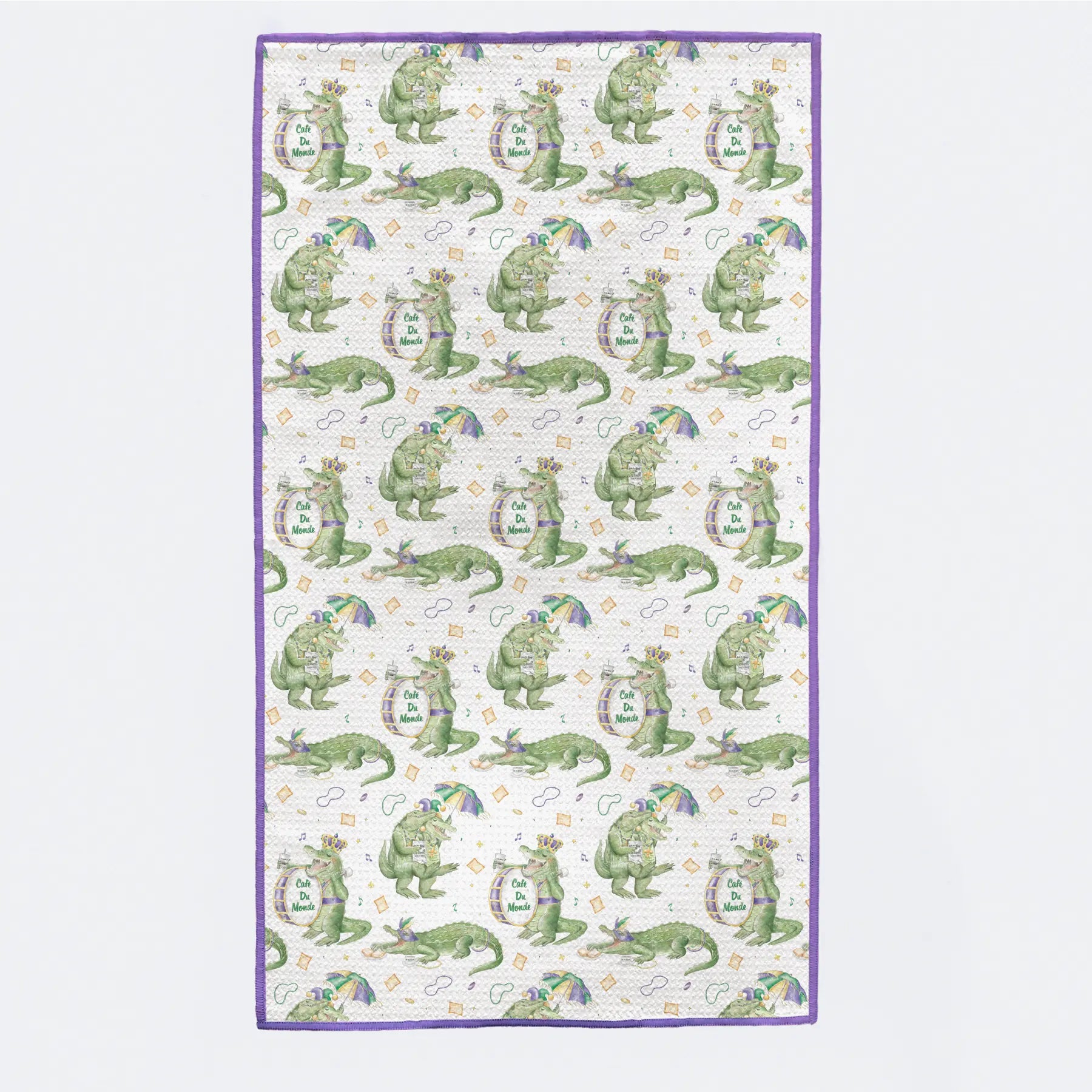 Breakfast with the Gators Kitchen Towel by Nola Tawk, tea towel detail photo 2