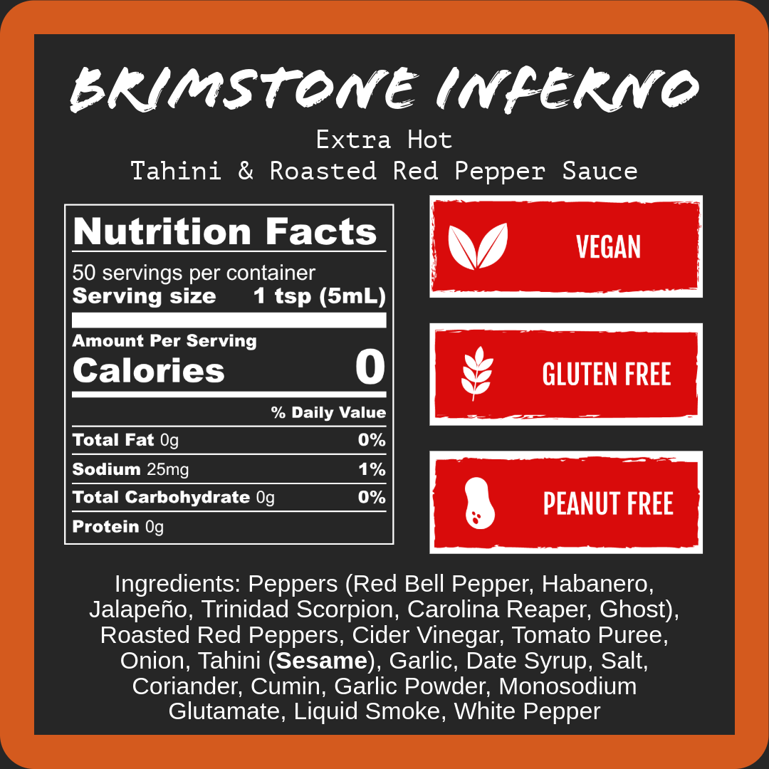Extra Hot Best Sellers Variety Pack nutrition facts