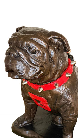 Georgia Bulldogs Bronzed UGA Mascot Garden Statue alternate view 5
