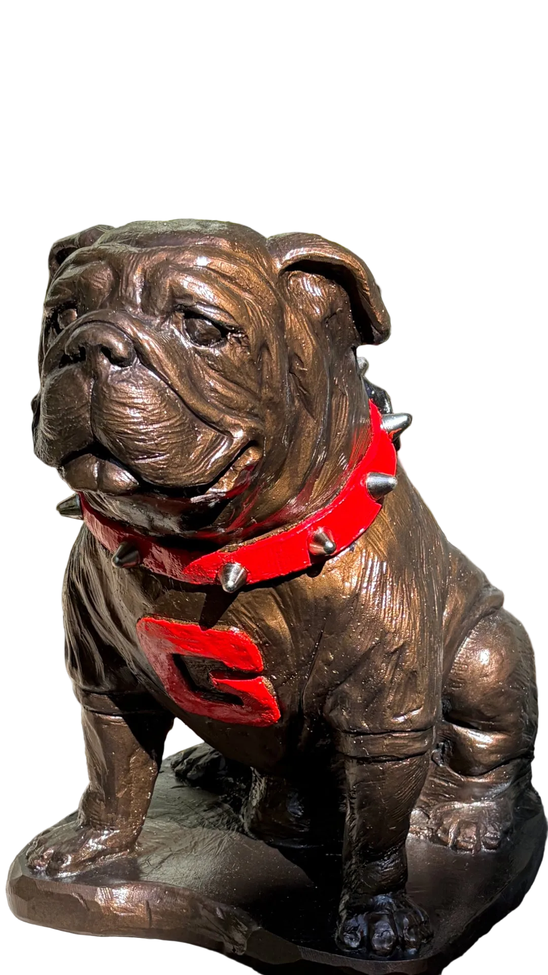 Georgia Bulldogs Bronzed UGA Mascot Garden Statue alternate view 7