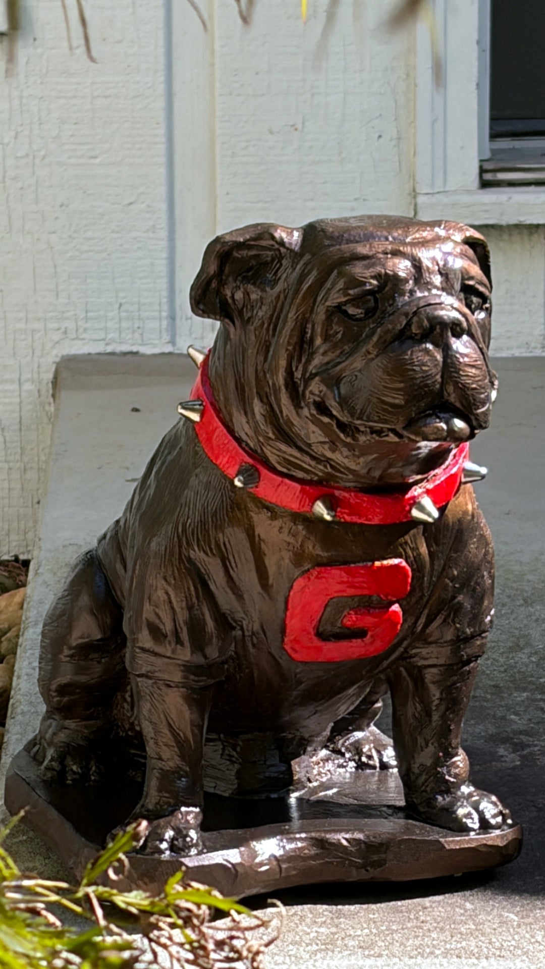 Georgia Bulldogs Bronzed UGA Mascot Garden Statue alternate view 6