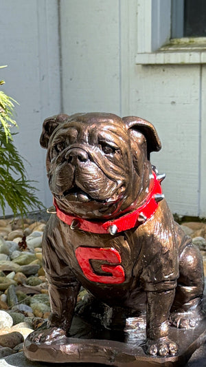 Georgia Bulldogs Bronzed UGA Mascot Garden Statue alternate view 9