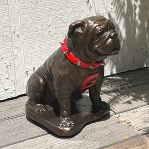 Georgia Bulldogs Bronzed UGA Mascot Garden Statue alternate view 2