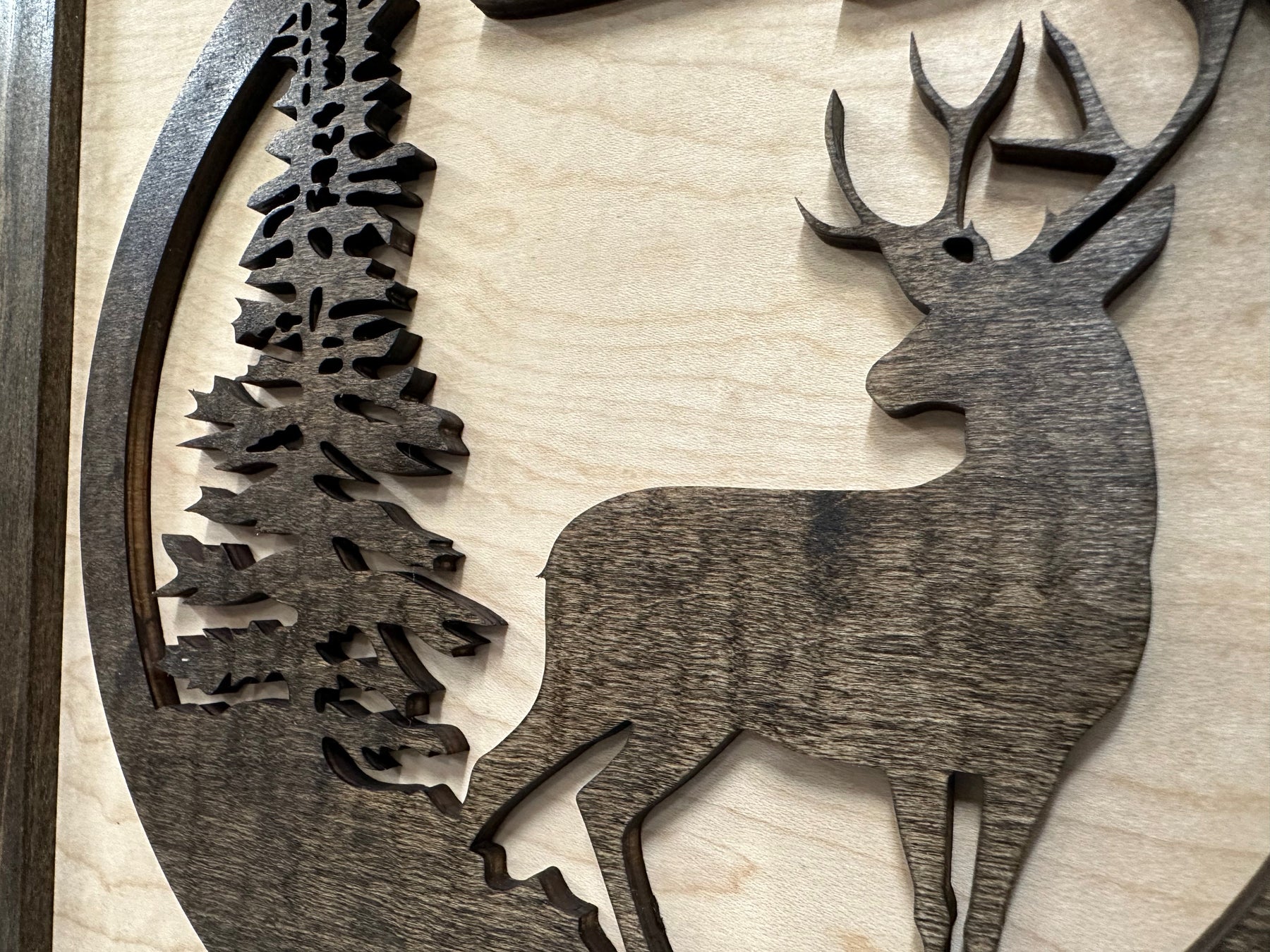 Buck In Nature Gun Safe Shelf - Gun Concealment Furniture - Hidden Gun Safe for Discrete Firearm Storage by Bellewood Designs, Southern home decor detail photo 15