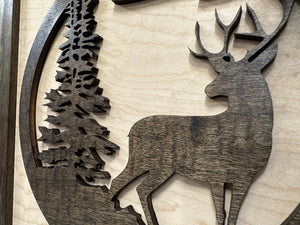 Buck In Nature Gun Safe Shelf - Gun Concealment Furniture - Hidden Gun Safe for Discrete Firearm Storage by Bellewood Designs, Southern home decor detail photo 15