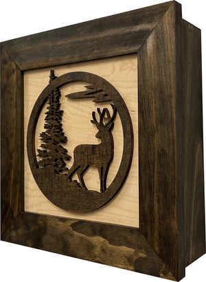 Buck In Nature Gun Safe Shelf - Gun Concealment Furniture - Hidden Gun Safe for Discrete Firearm Storage by Bellewood Designs, Southern home decor detail photo 14