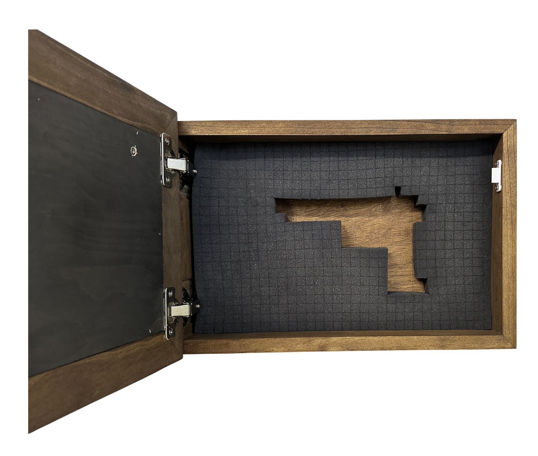 Buck and Doe in The Woods Gun Concealment Furniture - Handcrafted Hidden Gun Storage Wall Decor - Hidden Gun Shelf with Magnetic Lock for Quick Access by Bellewood Designs